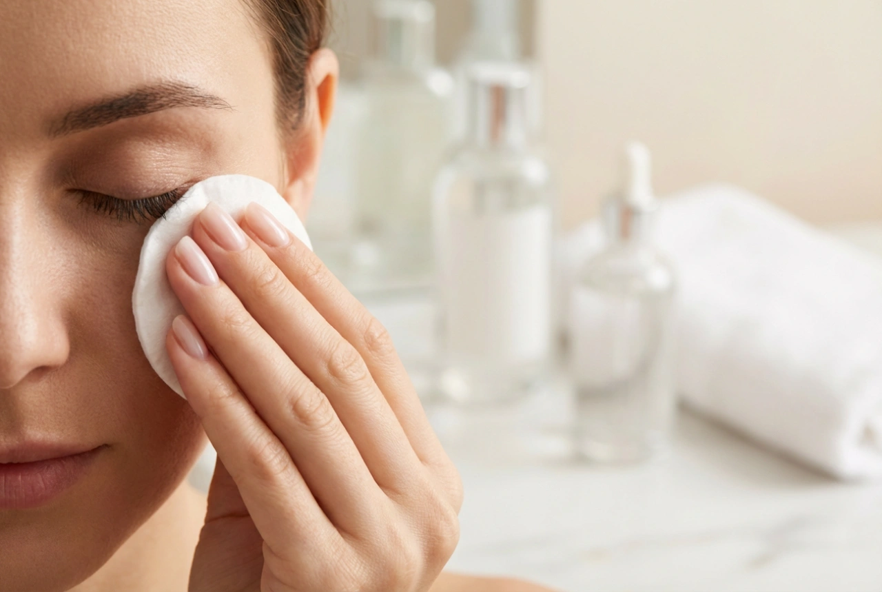 How to Remove Makeup with a Liquid Cleanser Without Rubbing Your Skin