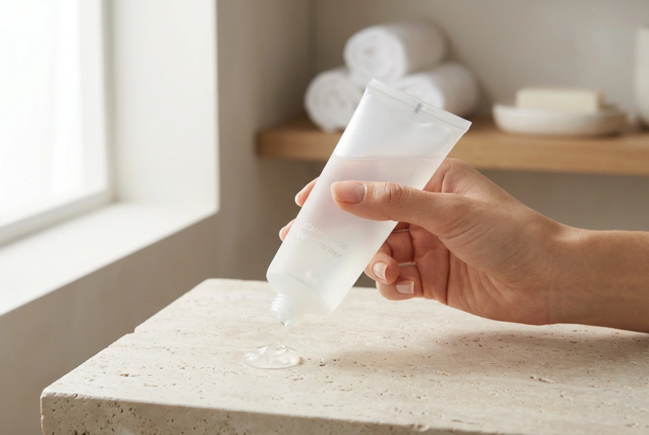 Niacinamide in a Face Wash Gel: When and How to Use It