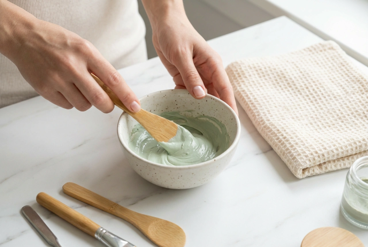 Clay Mask: Preparation, Even Application, and Removal