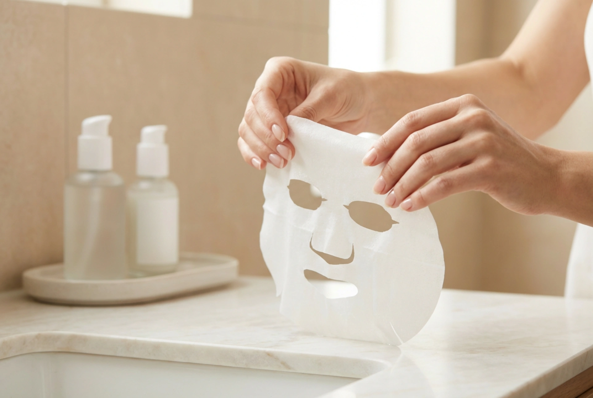 Sheet Face Mask: Skin Preparation, Application, and Removal