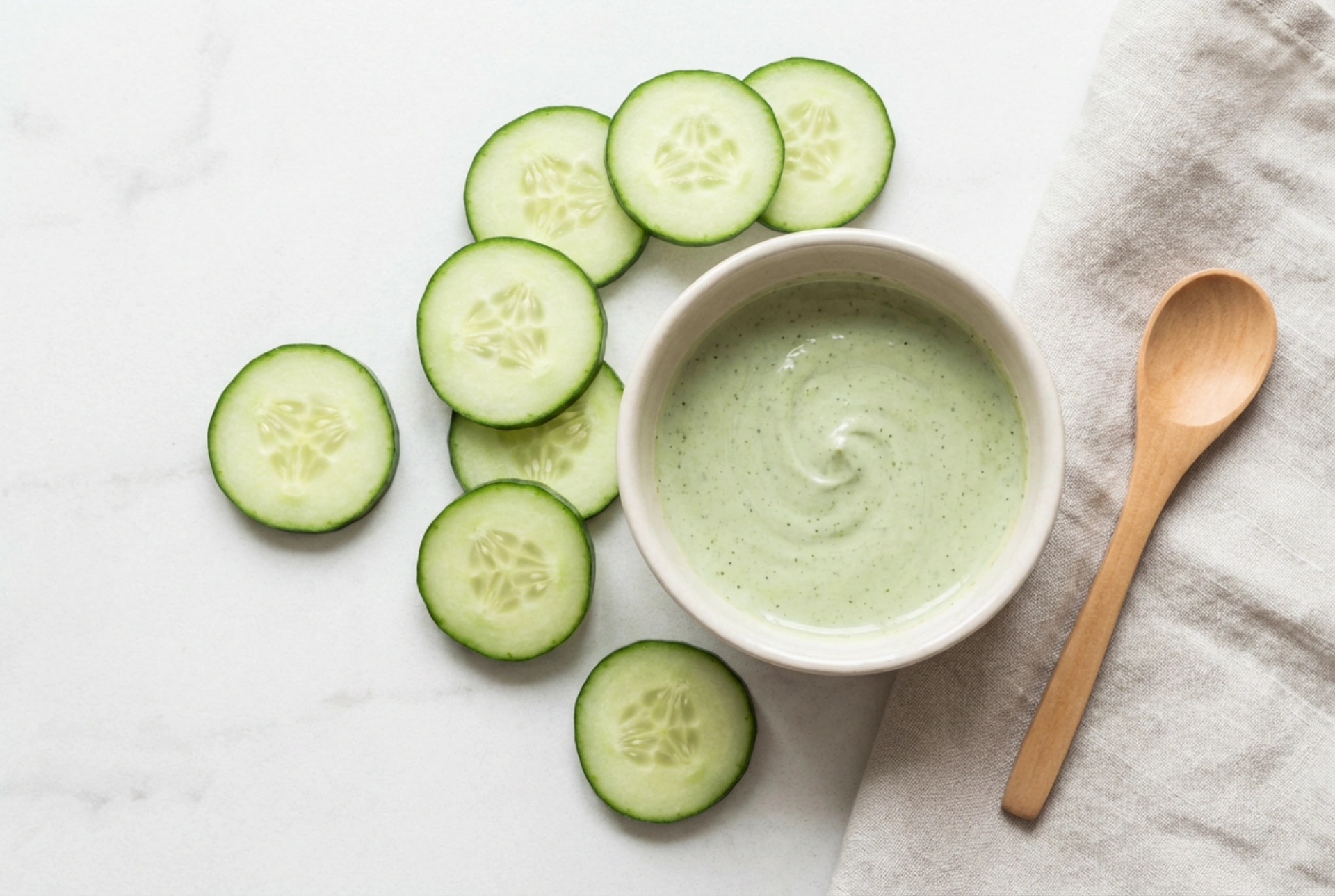 Cucumber Face Mask for Refreshing the Skin: Preparation and Application