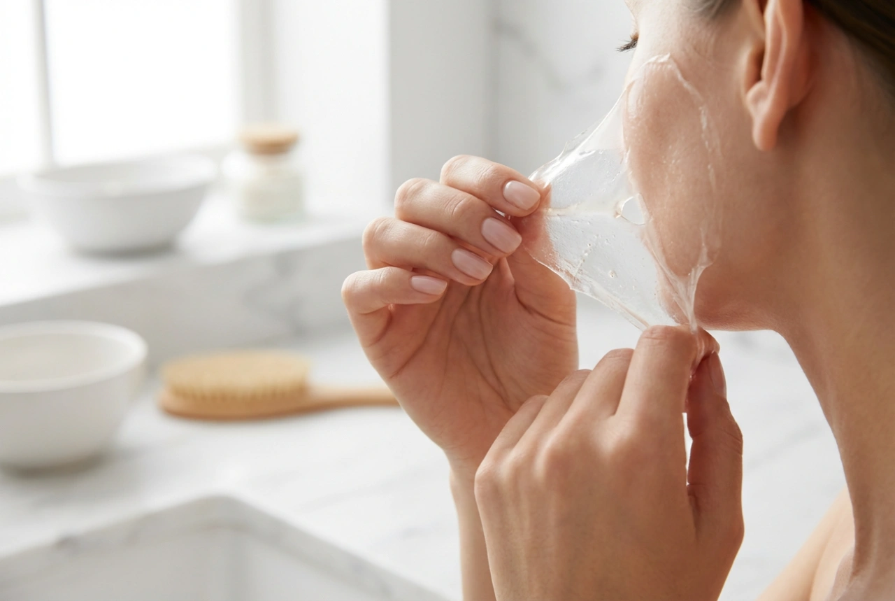 Homemade peel-off masks: skin preparation and safe removal