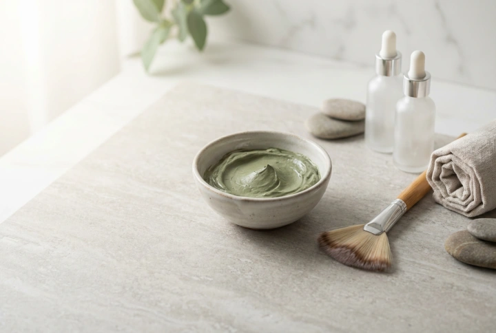 Green Clay Mask: Skin Preparation and Application