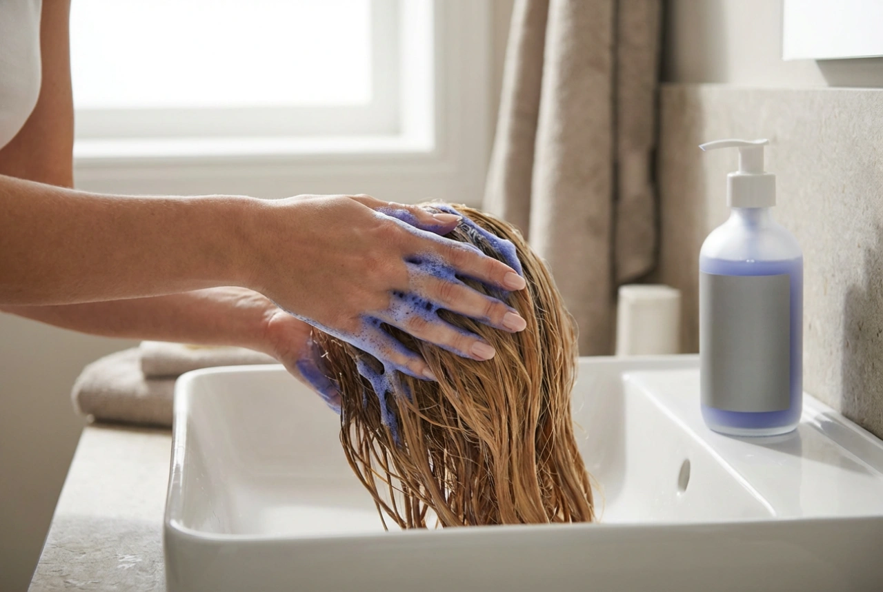 Blue Shampoo: Neutralising Copper Tones While Washing