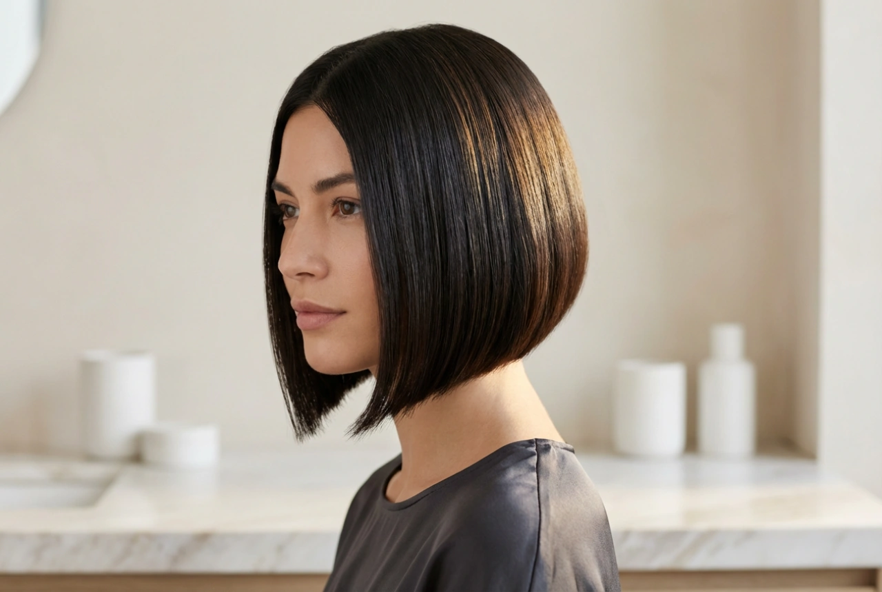 The Asymmetrical Bob: A Step-by-Step Guide to Styling for a Glossy Finish