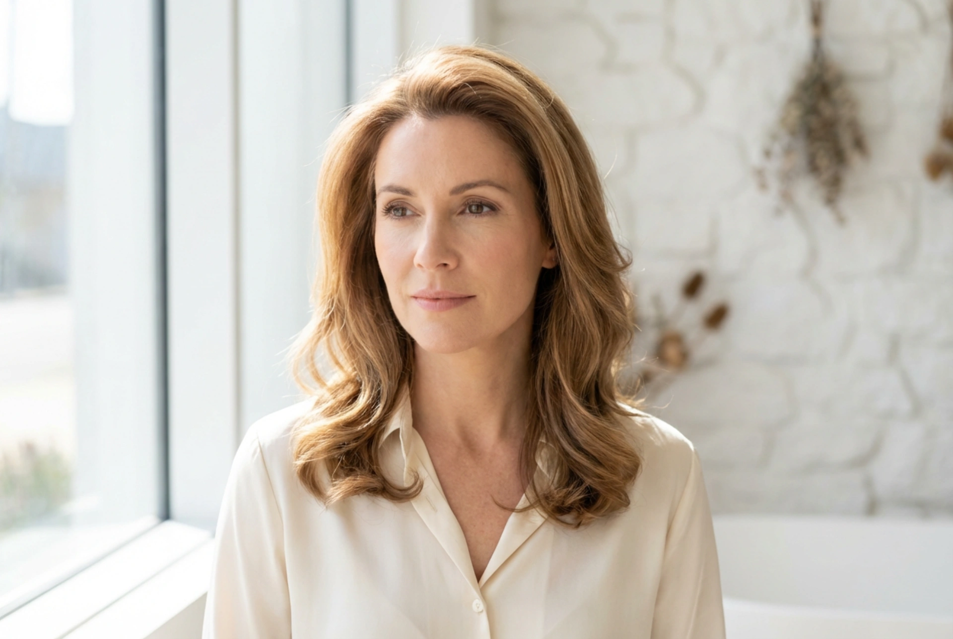 Flattering Hairstyles for Curvy Women in Their 40s: Root Volume and Soft Lines