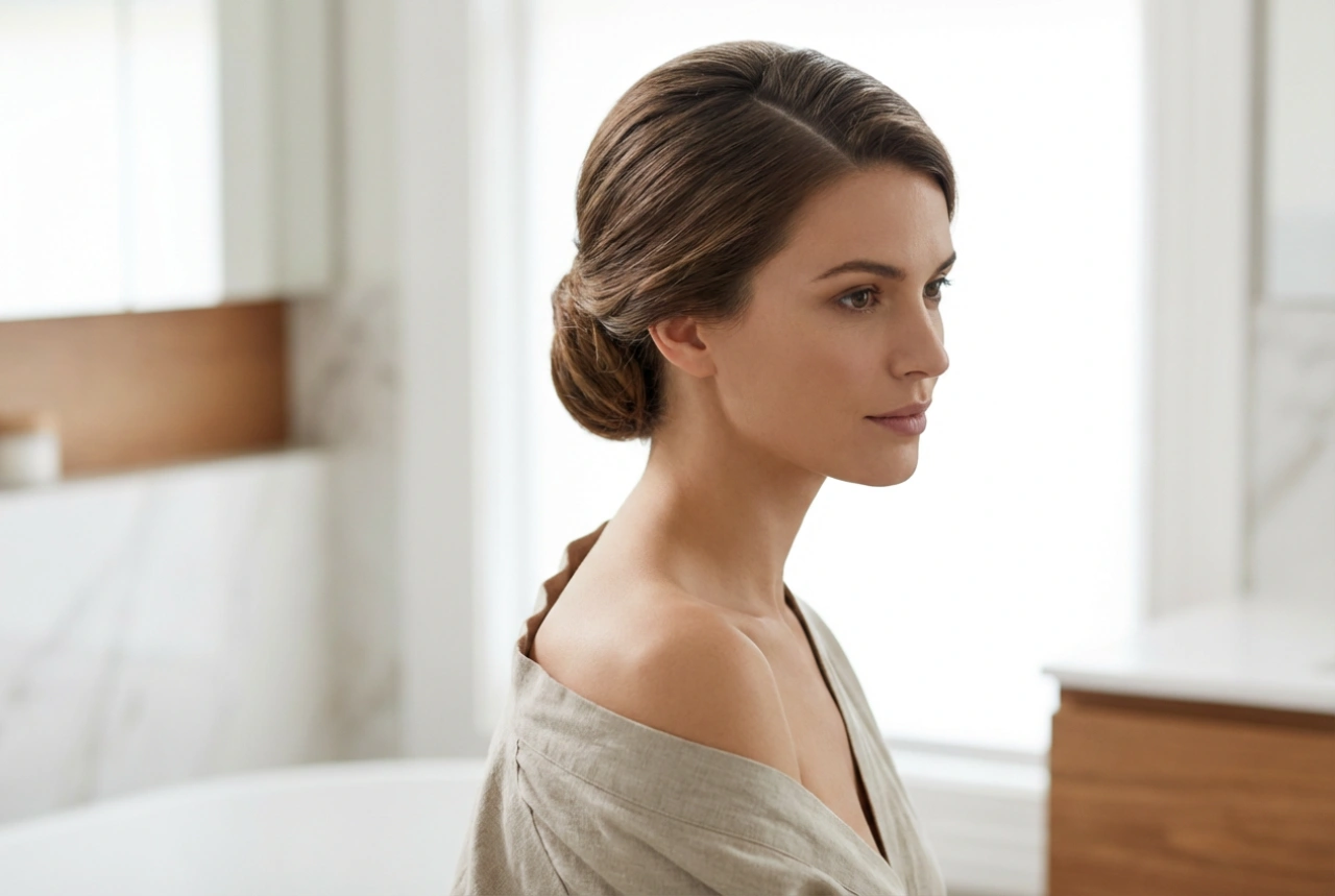 Hairstyles for a One-Shoulder Dress: Asymmetry, Partings, and Updos