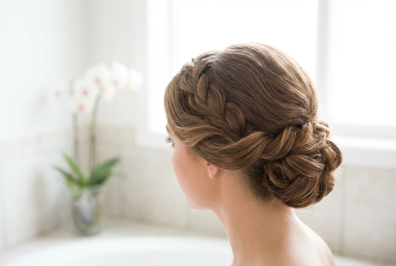 Elegant Hairstyle for a Christening: Updos, Waves, and Lasting Hold