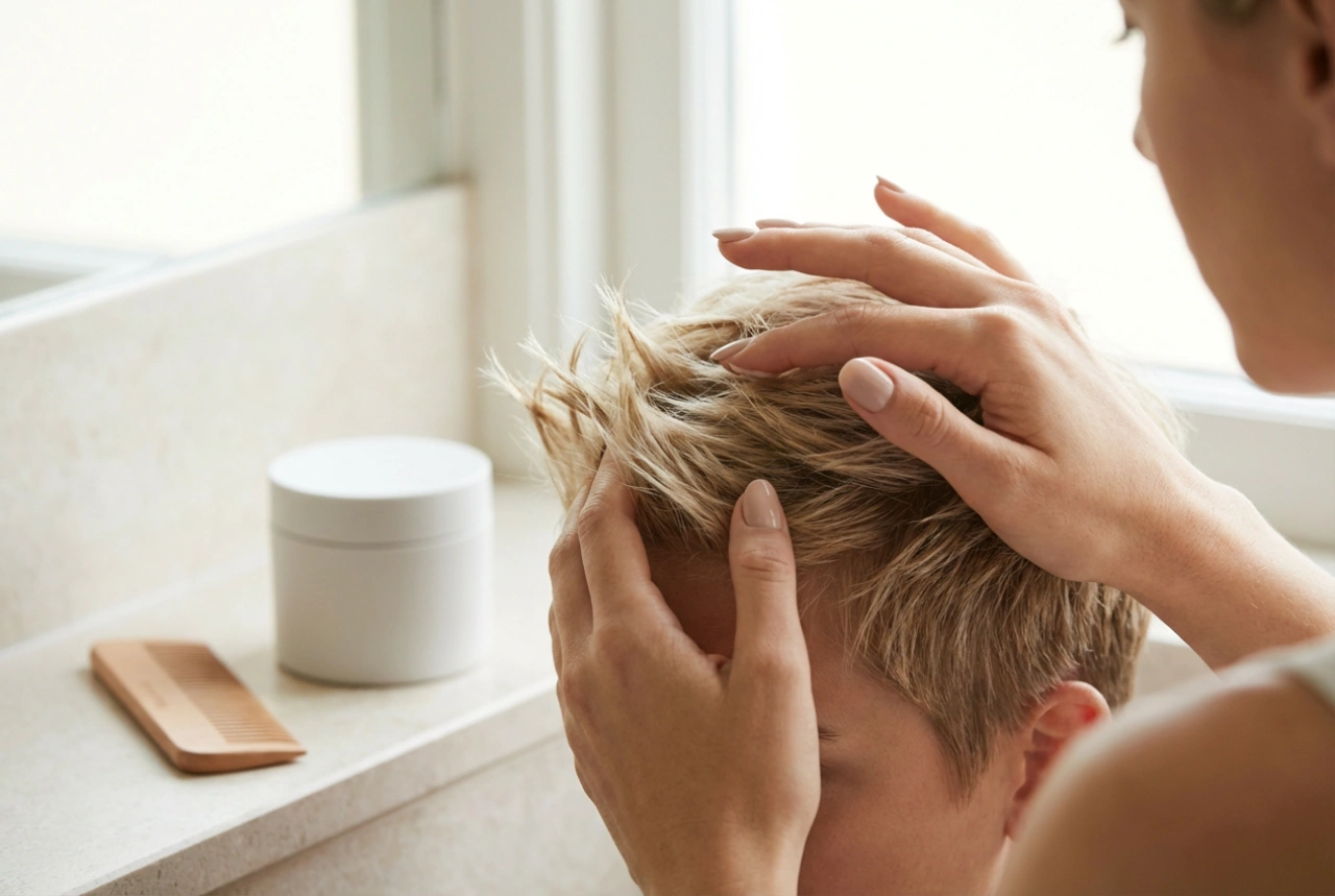 How to Style a Spiky Hairstyle: Matte Effect and Directional Control