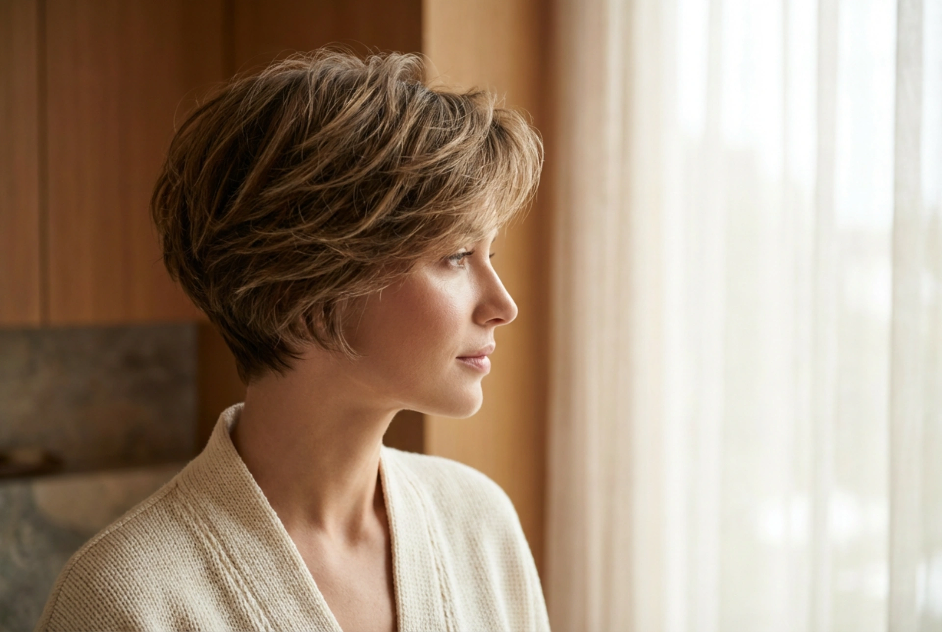 Short and Stylish: The Iconic Textured Pixie Cut with Elegant Volume