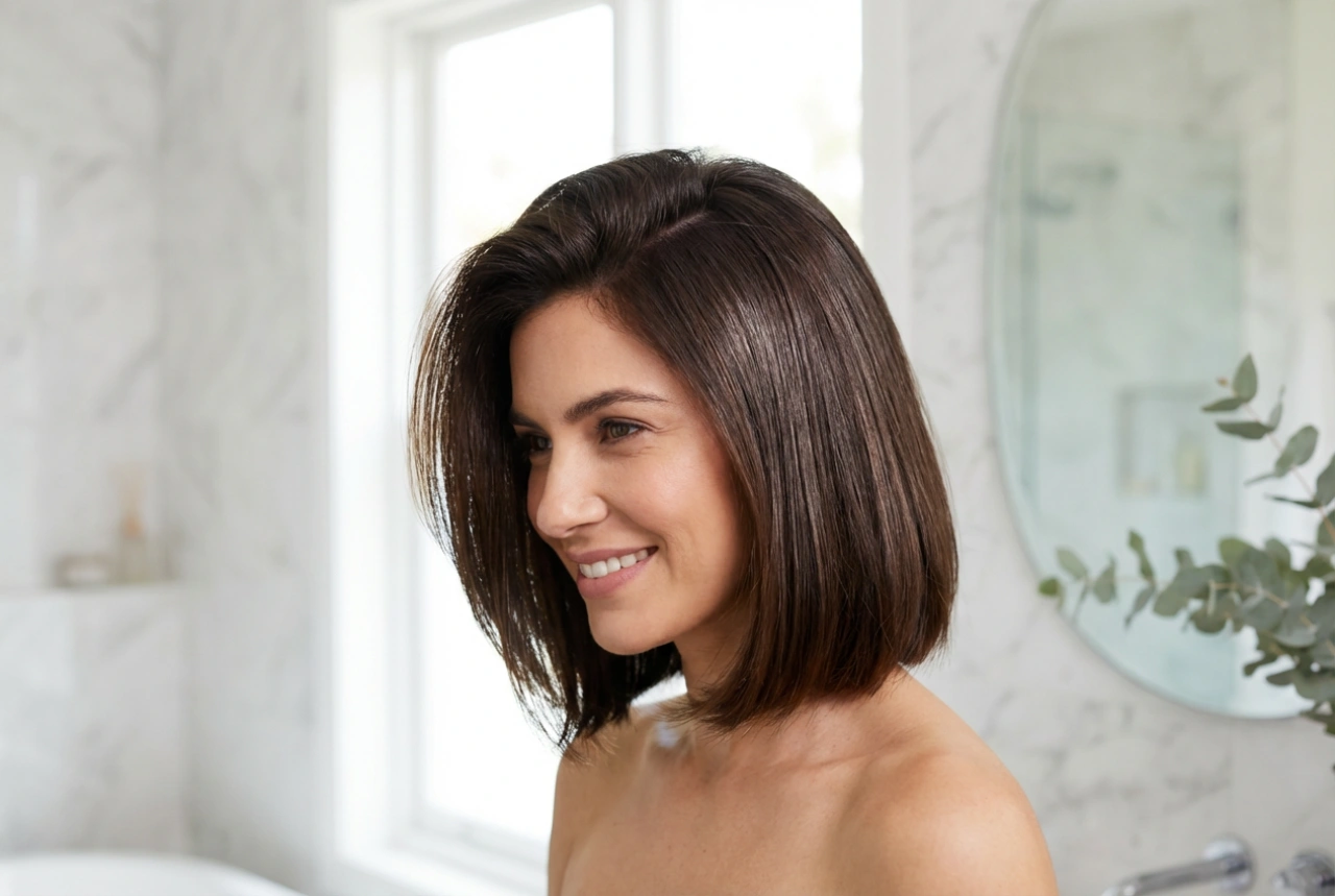 The Bob Haircut: Brush Styling, Smoothing and Root Lift