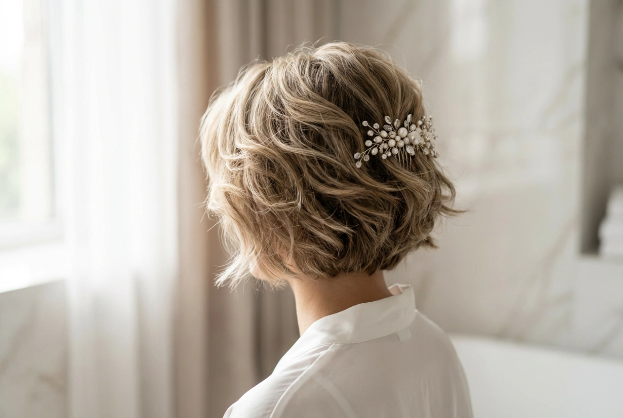 Short Hair for a Wedding: Creating a Voluminous and Elegant Hairstyle
