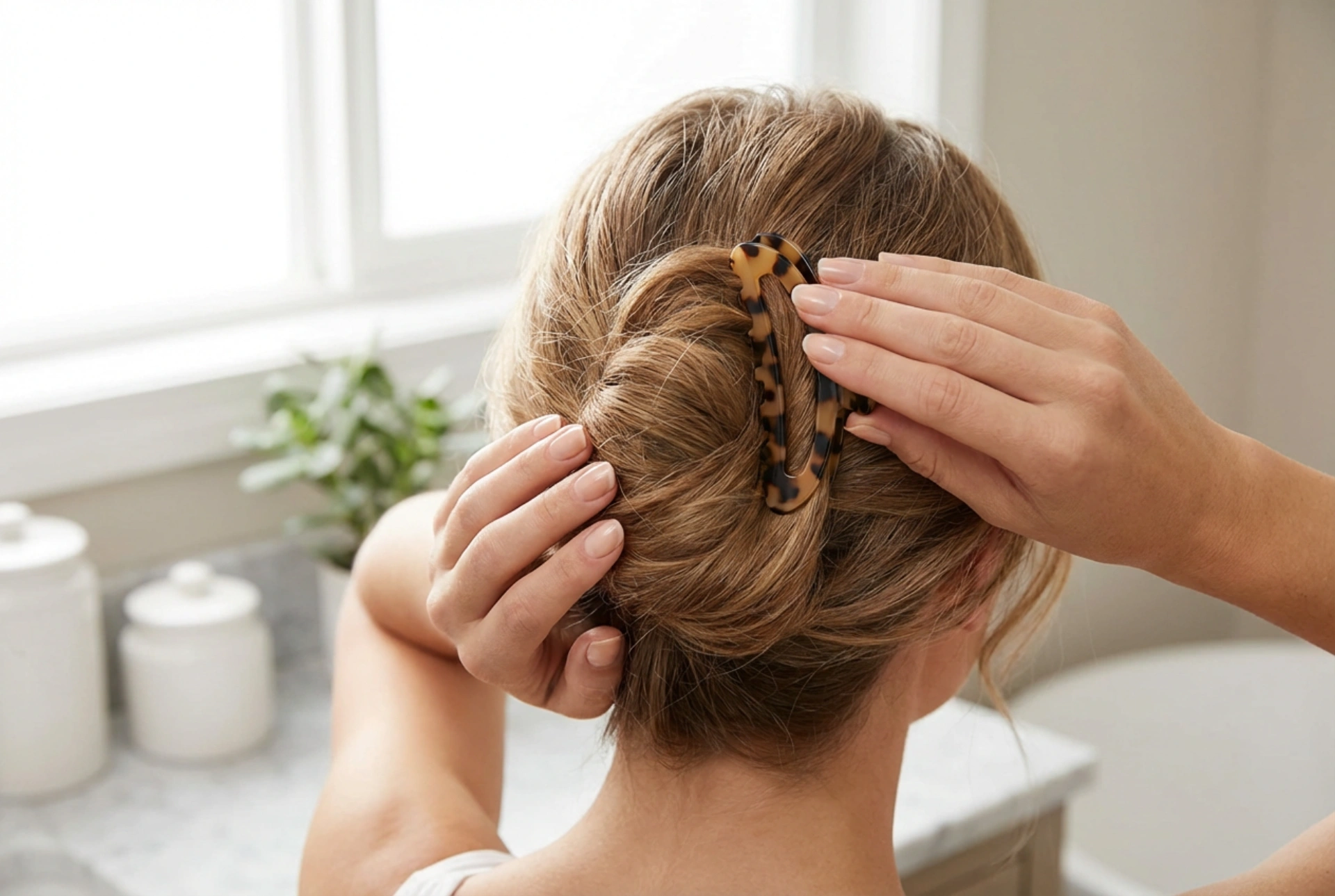 Quick Updos with Accessories: A 3-Step Hairstyle with a Hair Claw
