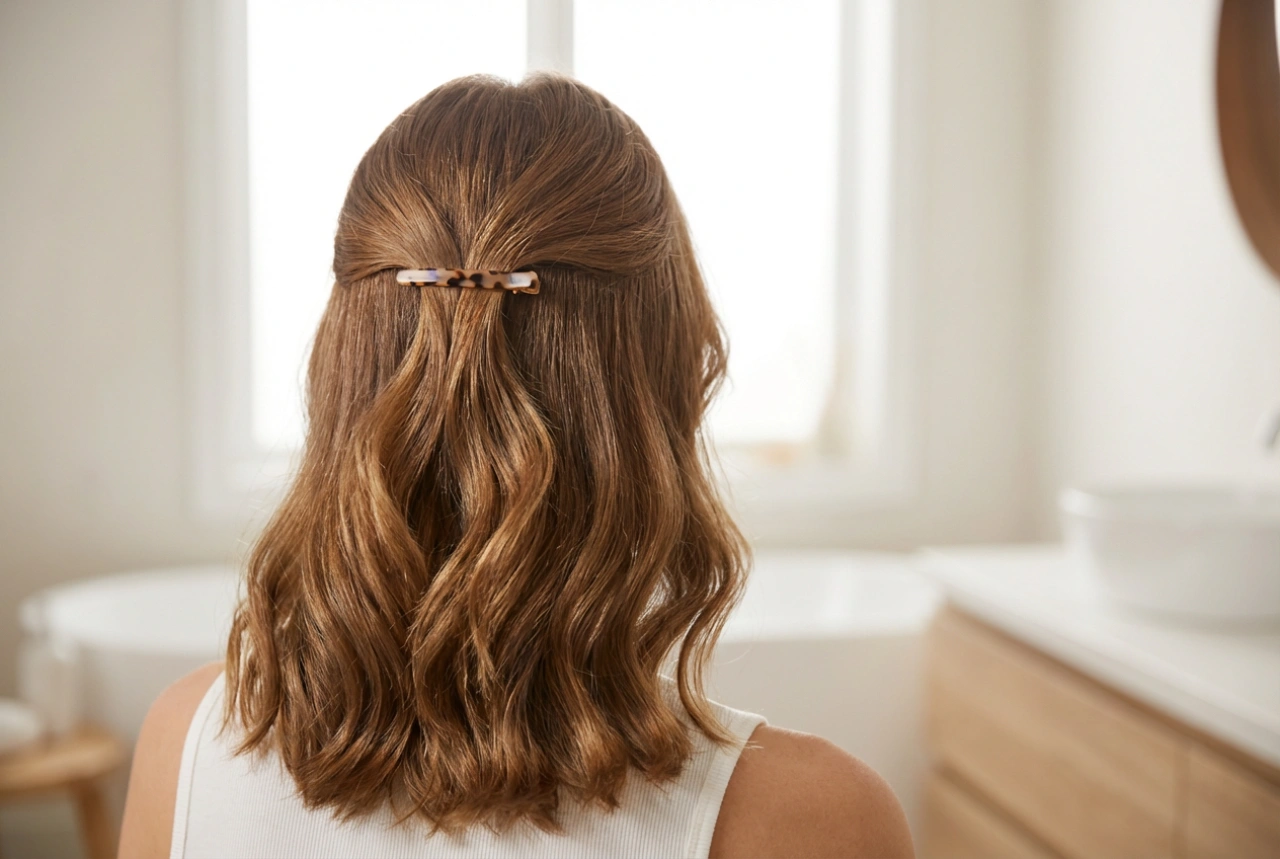 How to Style Shoulder-Length Hair: Elegant Waves and Effortless Half-Updos