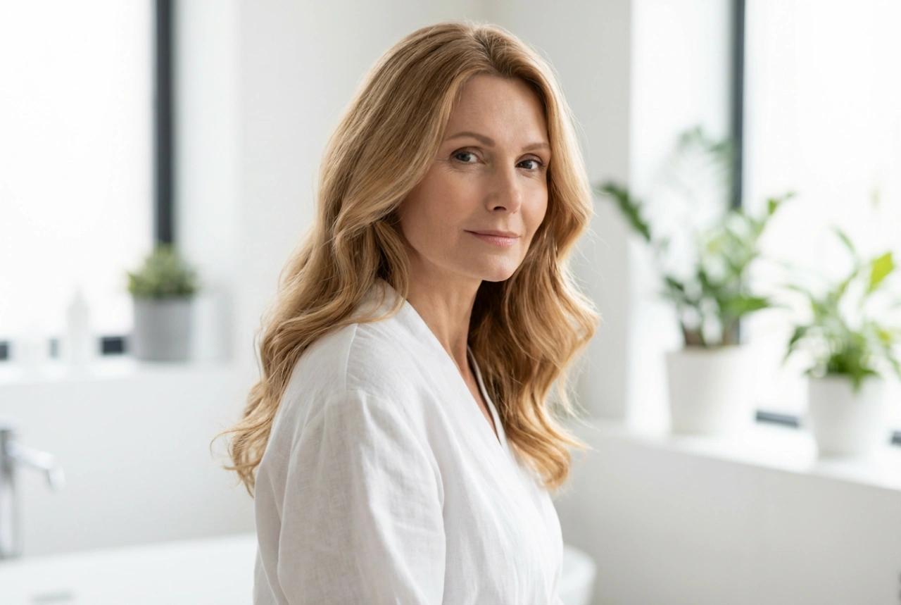 Hairstyles for mature women: long hair with shape and lightness