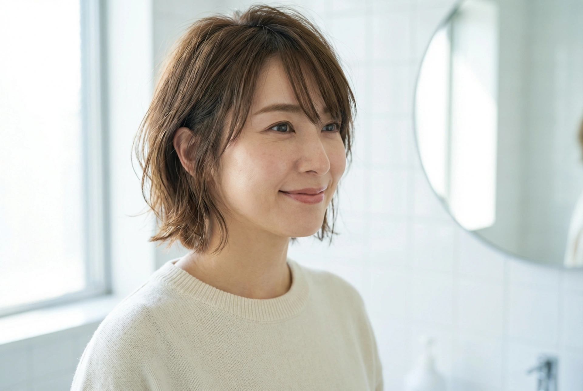 For Her: Medium-Short Hairstyles for Women, With and Without a Fringe