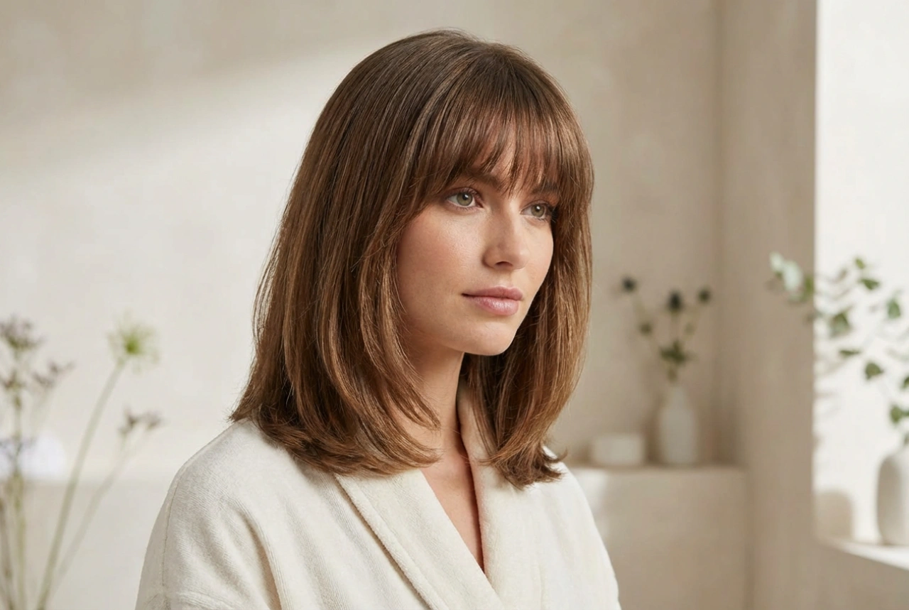 Medium-Length Hair with a Fringe: A Styling Guide and Inspiration