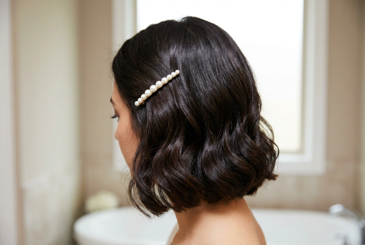 Short Hairstyles for a Wedding: Lasting Waves, Accessories, and Hold