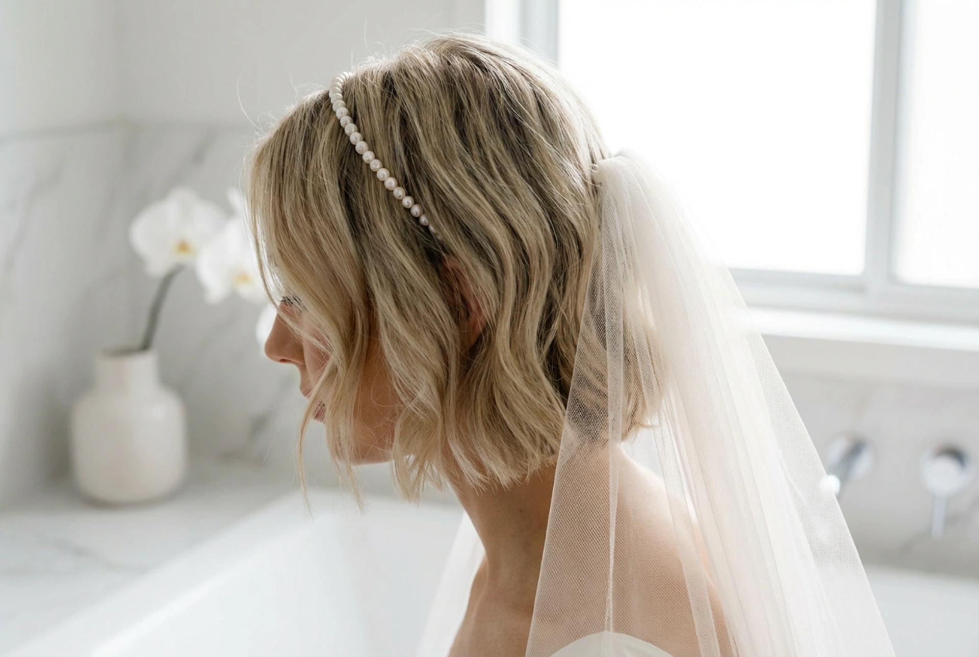 Short Wedding Hairstyles: Elegant Styles, Headbands, and Veils