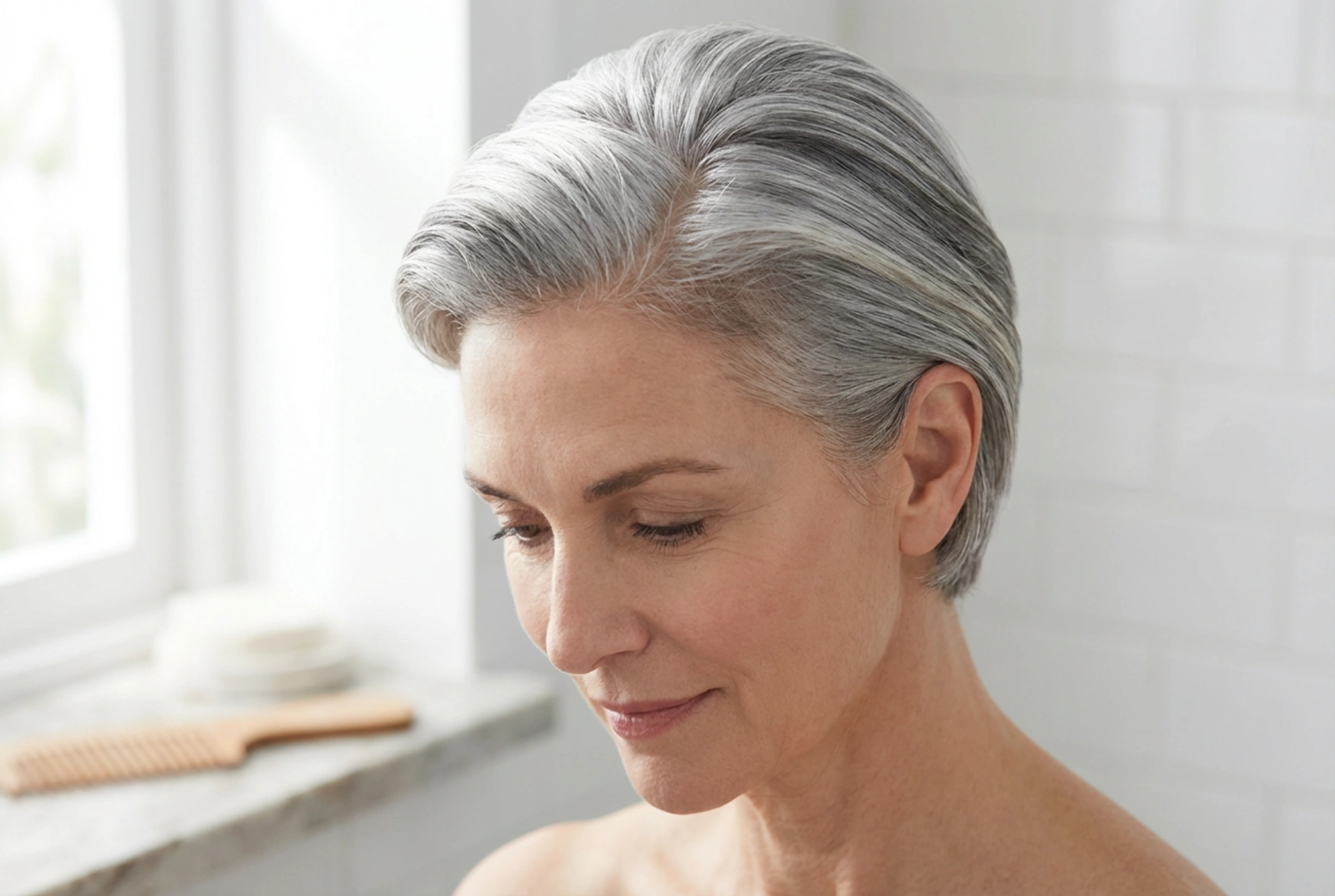 Short Grey Hair: How to Enhance Shine and Style It Attractively
