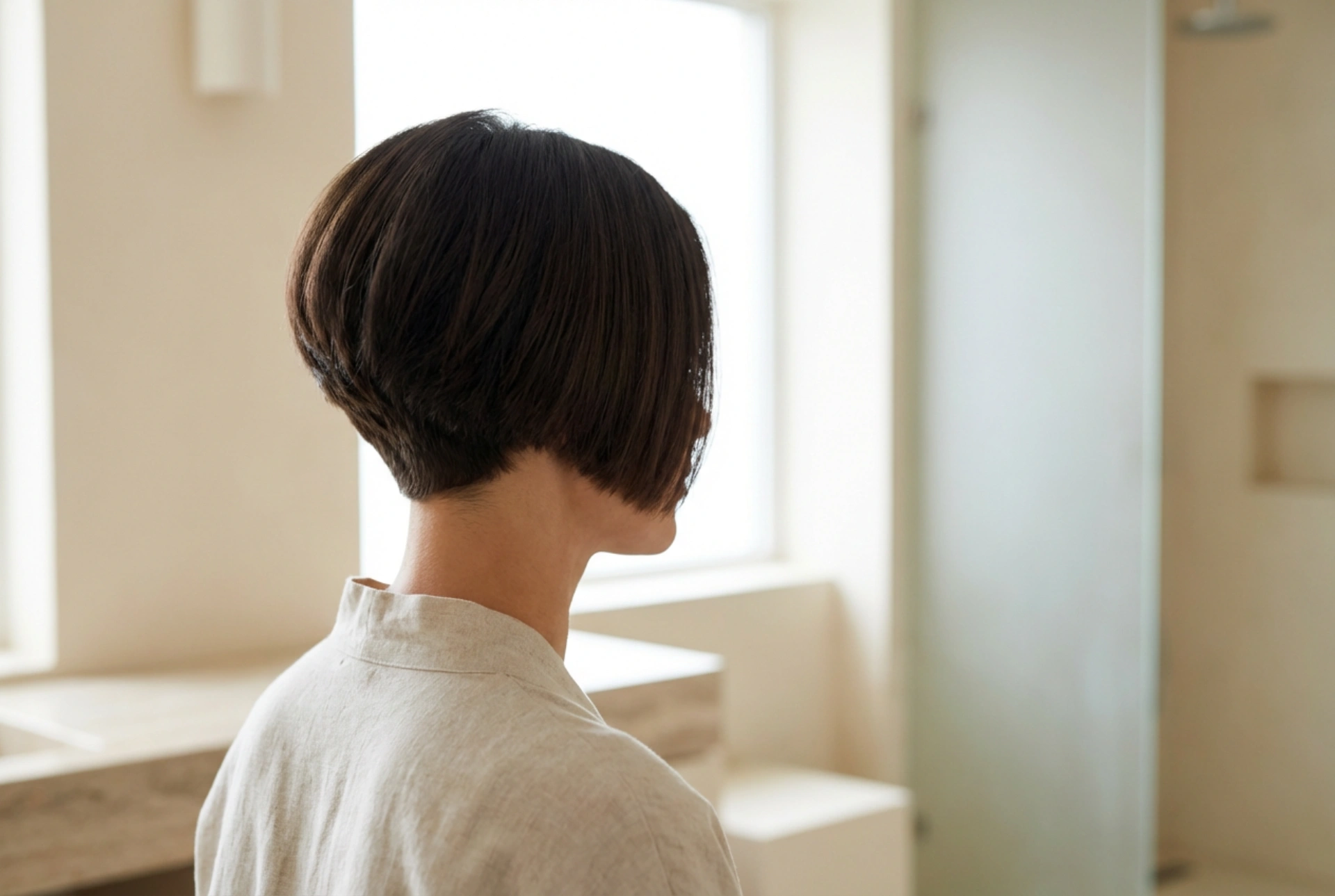 The short bob from the back: how to style a lifted back and smooth front