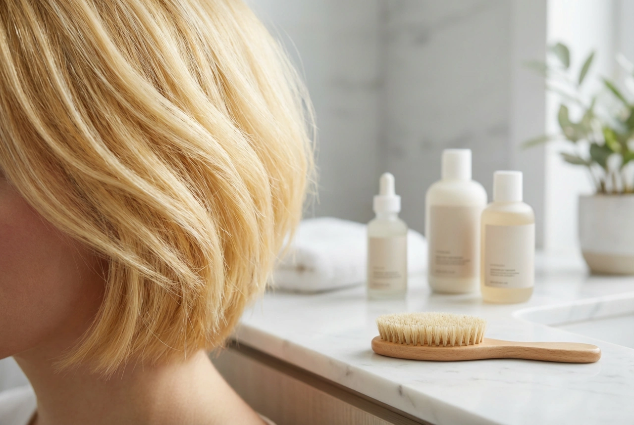 Short Blonde Hair: Colour Care and Quick Styling
