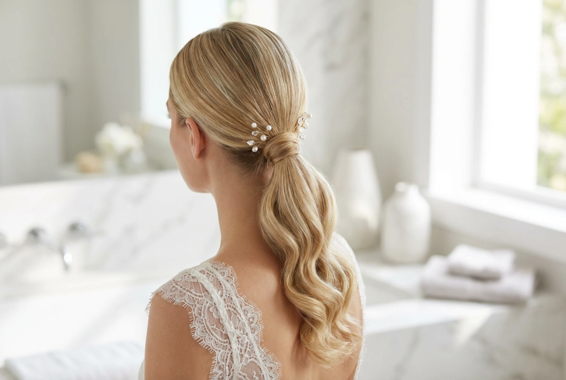 Stress-Free Bridal Ponytails: Sleek, Romantic, and Wavy