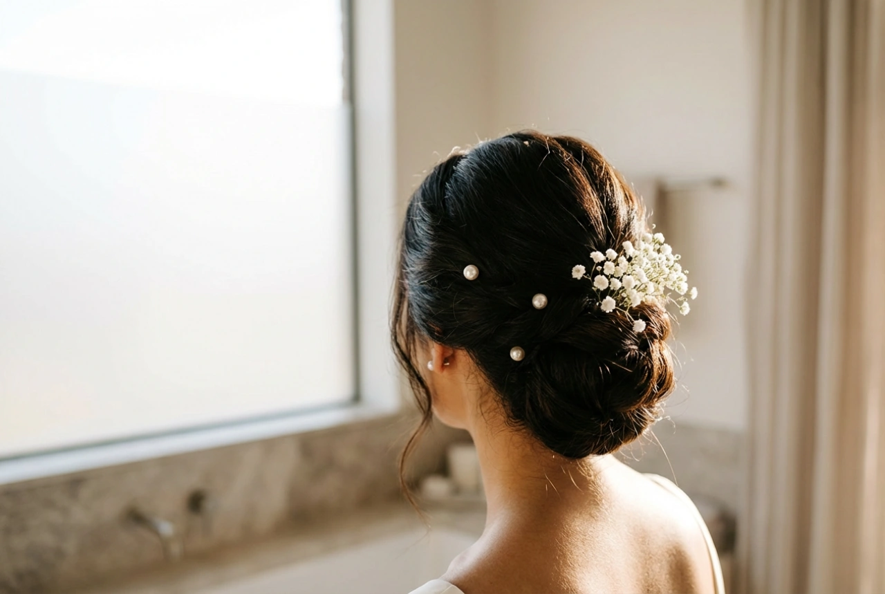 Весільні зачіски: класичний пучок, романтичні хвилі та елегантні прикраси