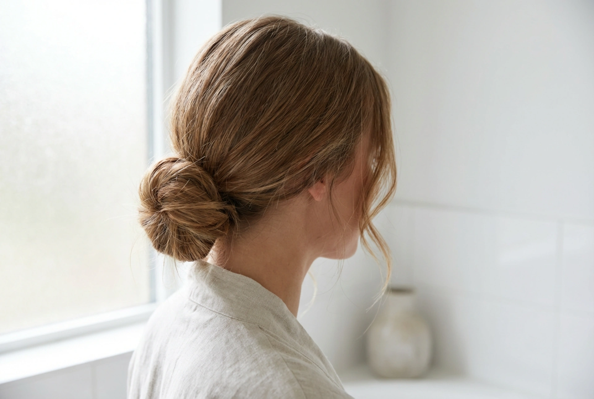 Updos for Medium-Length Hair: Half-Buns, Low Buns, and Loose Braids