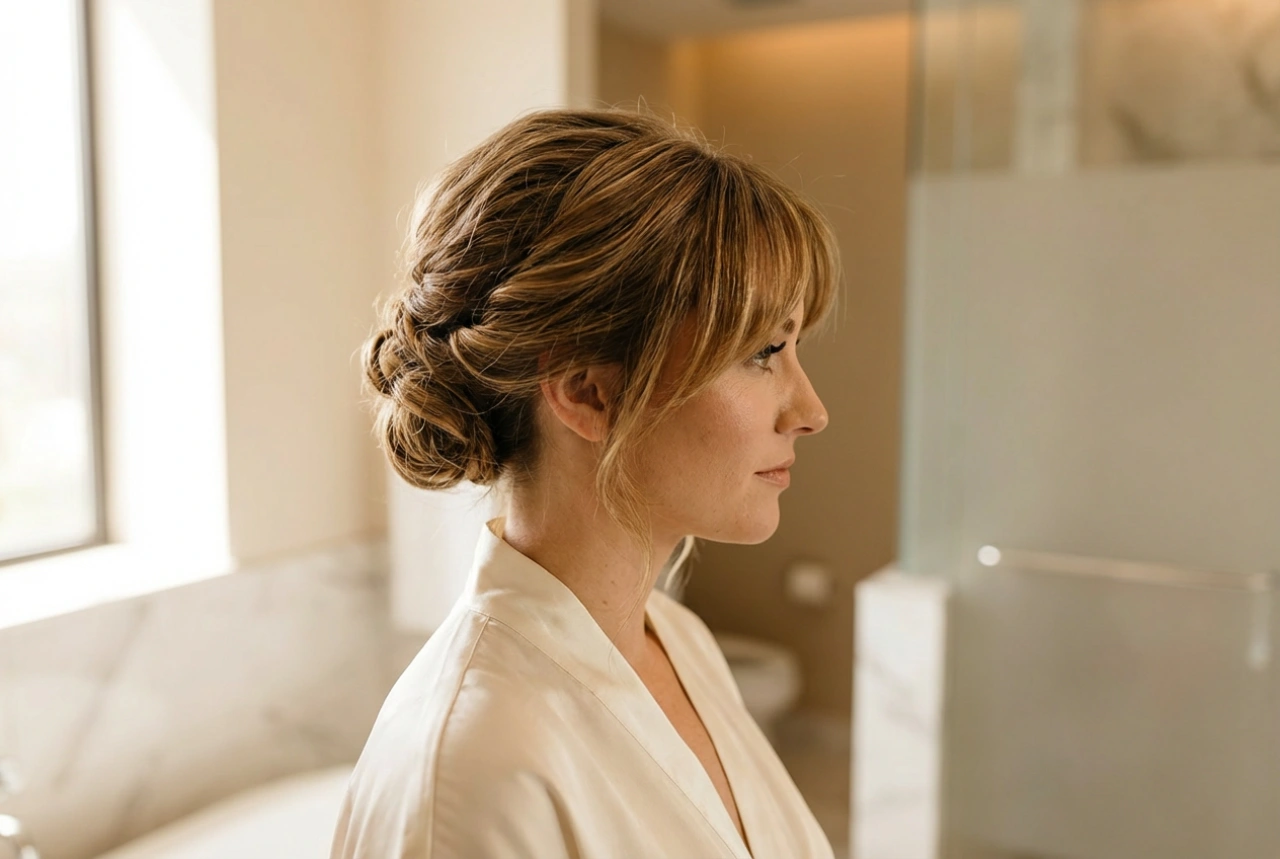 Wedding Updos with a Fringe: How to Choose Your Style and Make It Last