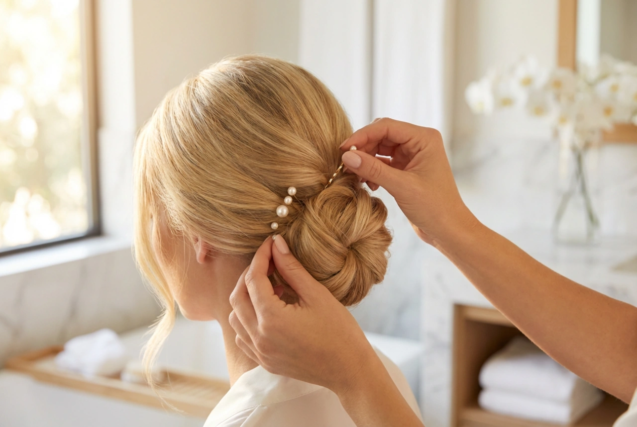 Easy Wedding Hairstyle: Preparation, Updo, and Styling Step by Step