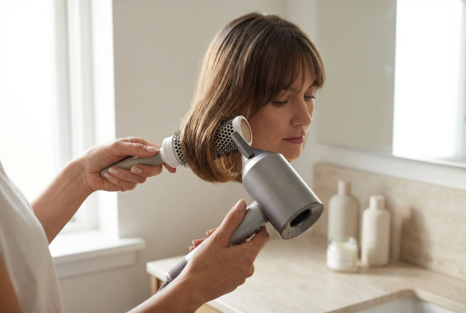 Medium-Length Hair with a Fringe: Drying, Styling, and Lasting Hold