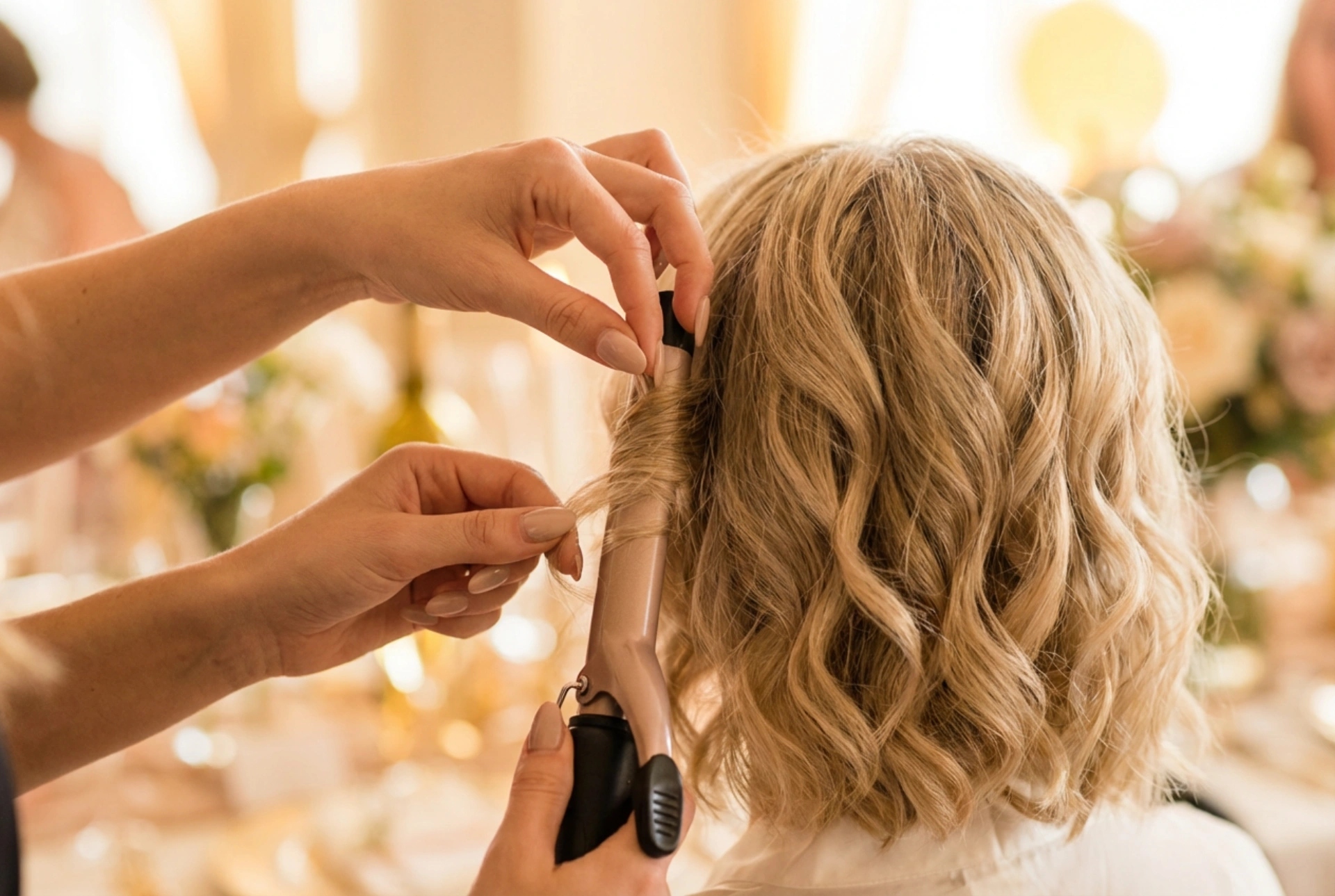 Short Hair for a Wedding: Curly Hairstyle Step-by-Step