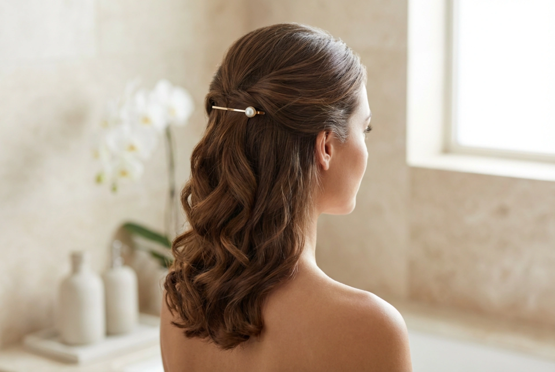 Medium-Length Hair for a Wedding: Hairstyles, Half-Updos, Curls, and Longevity