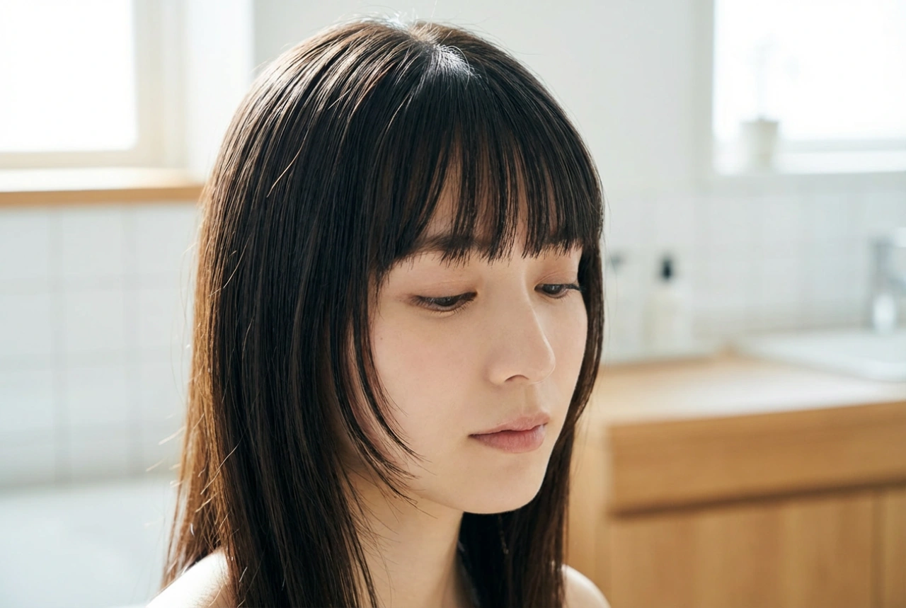 Layered Straight Bangs: Cutting, Texturising, and Styling