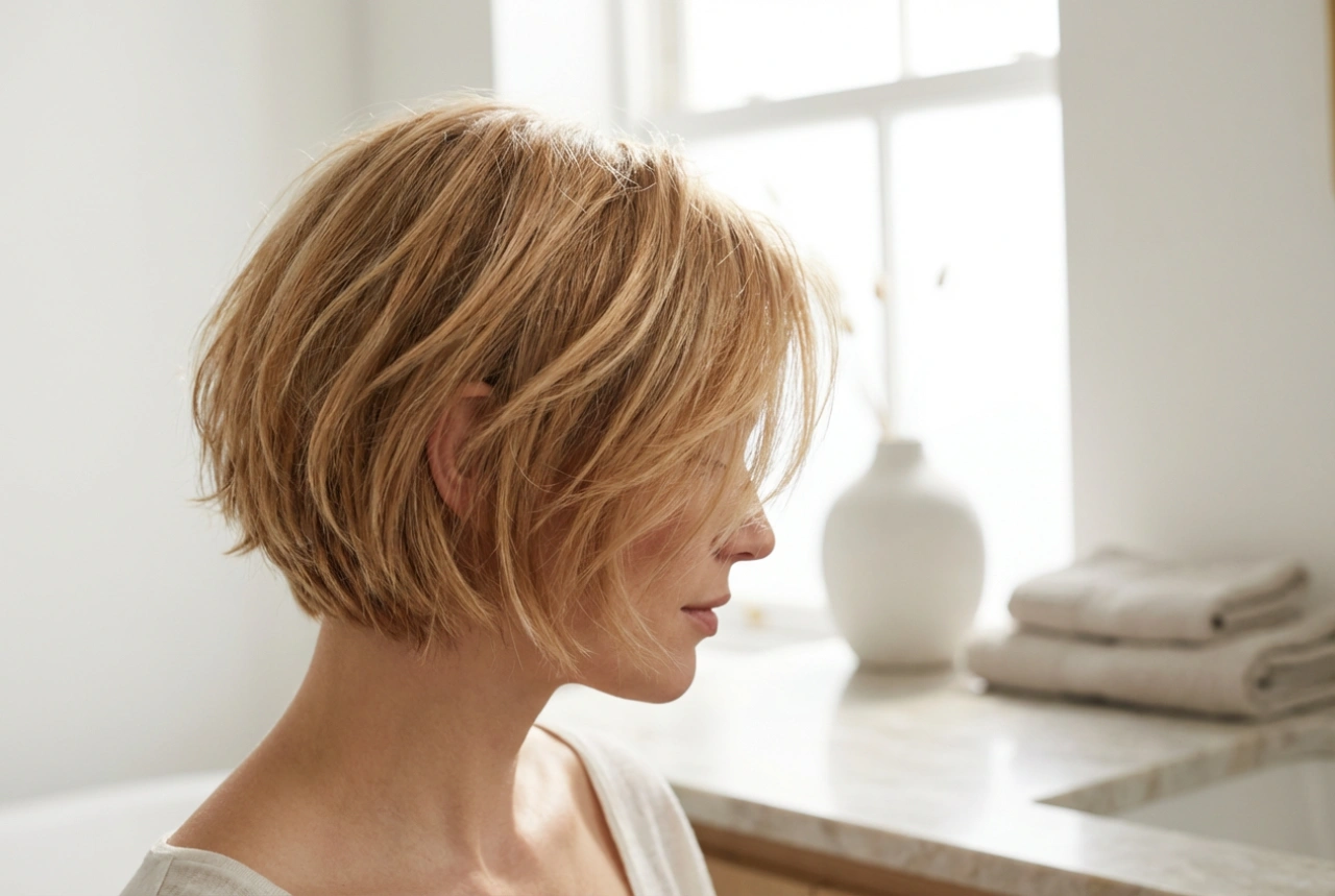Layered Short Hair: Light Layers and Volume Without Backcombing