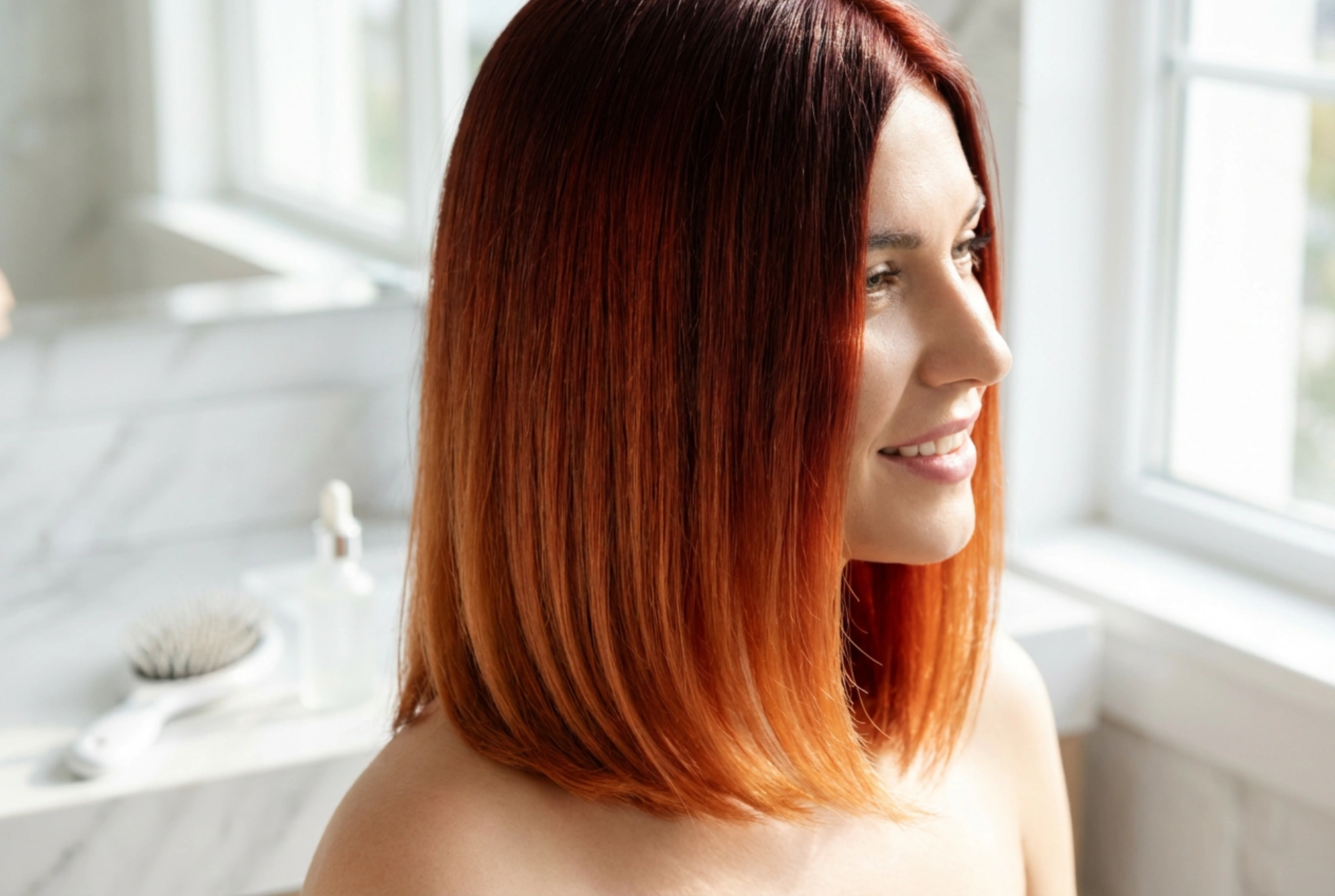 Red Ombre on Short Hair: Application, Toning, and Care