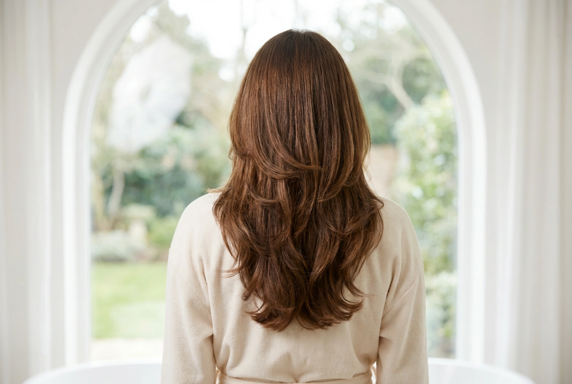 Long Layered Hair with Fringe: Blending Layers and Styling