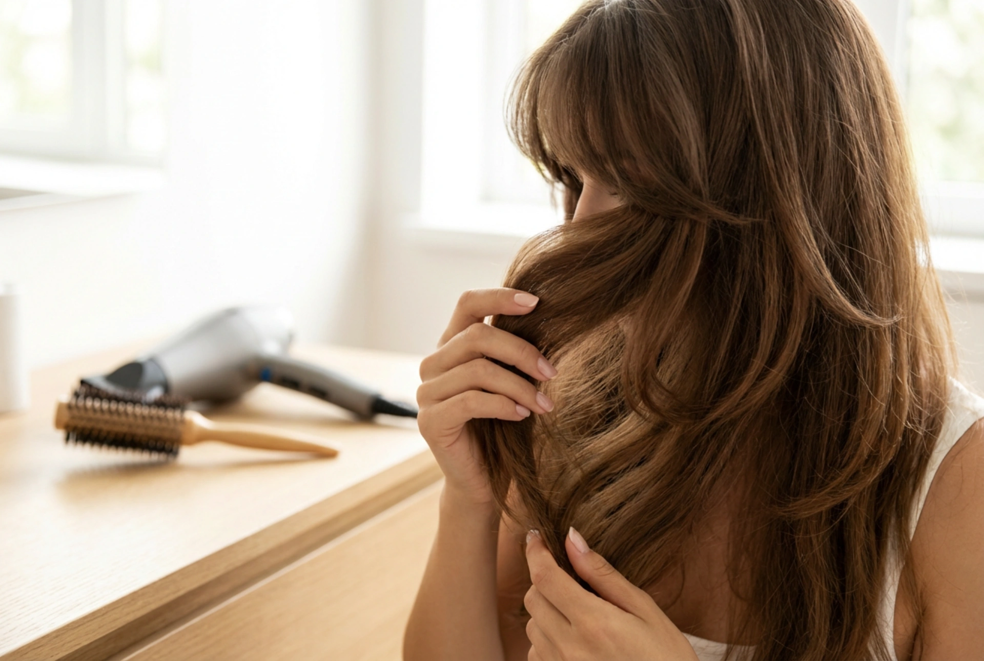 Styling Techniques for Long, Layered Hair with a Fringe: Drying and Shaping