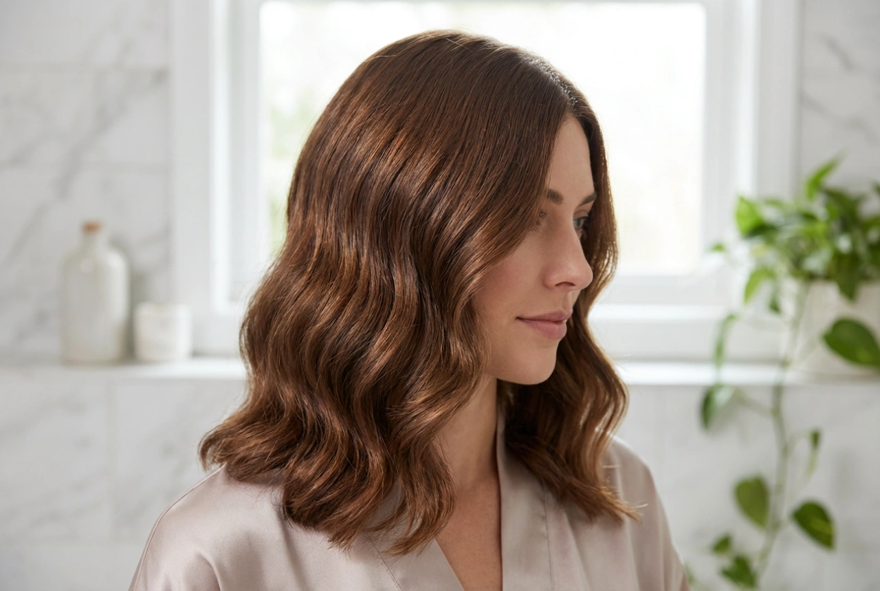 Shoulder-Length Wavy Hair Without Frizz: How to Style and Set It