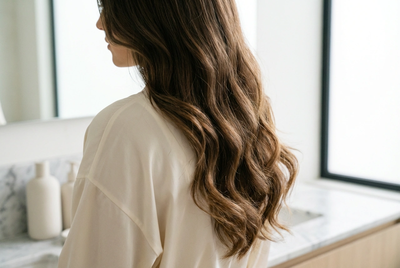 Achieving Volume and Waves in Long Hair