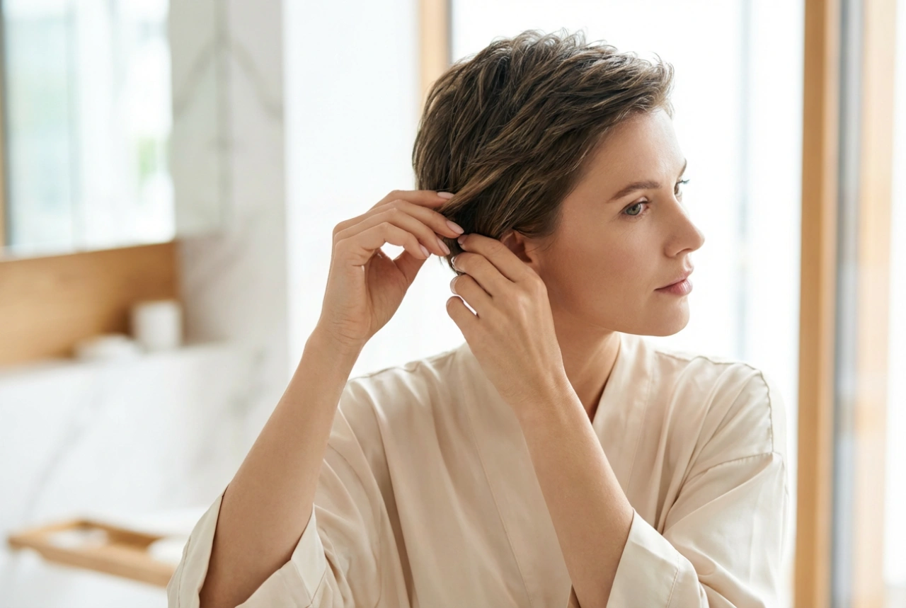 Women's Hairstyle: Short Hair with a Voluminous Effect Step-by-Step