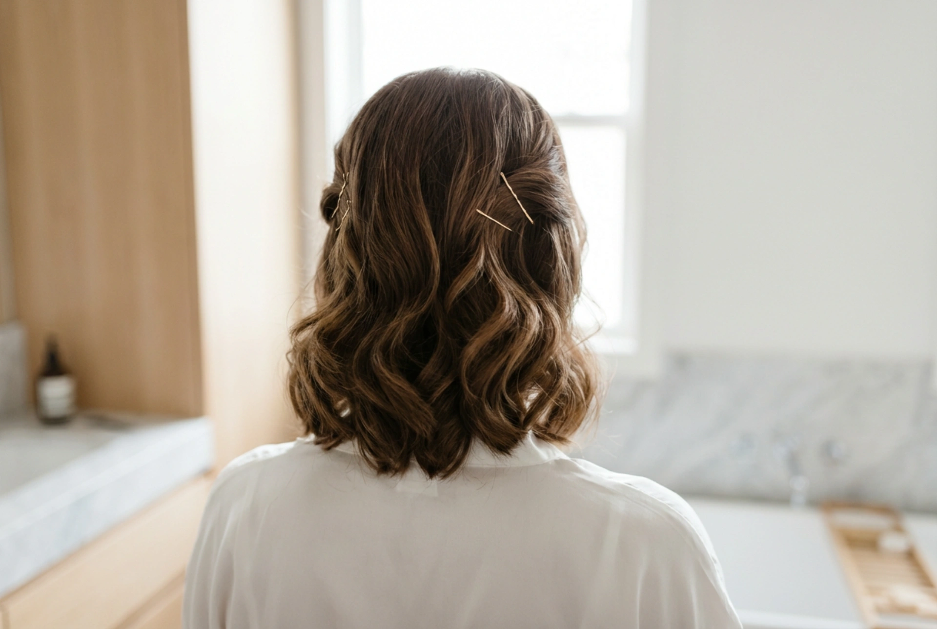 Medium-Length Hair Styling: Quick Waves, Volume, and Elegant Hairpins