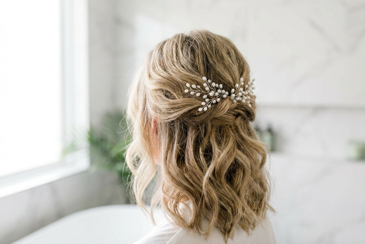 Soft and Romantic: Wedding Hairstyles for Medium-Length Hair