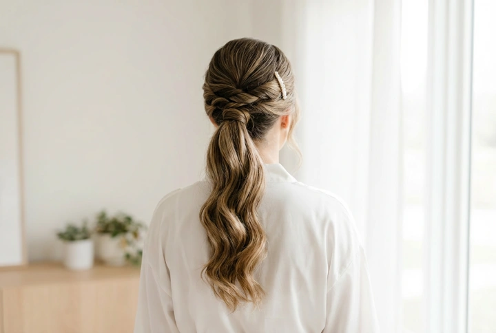 Bridal Ponytail: Sleek, Wavy and Braided Hairstyles Step-by-Step