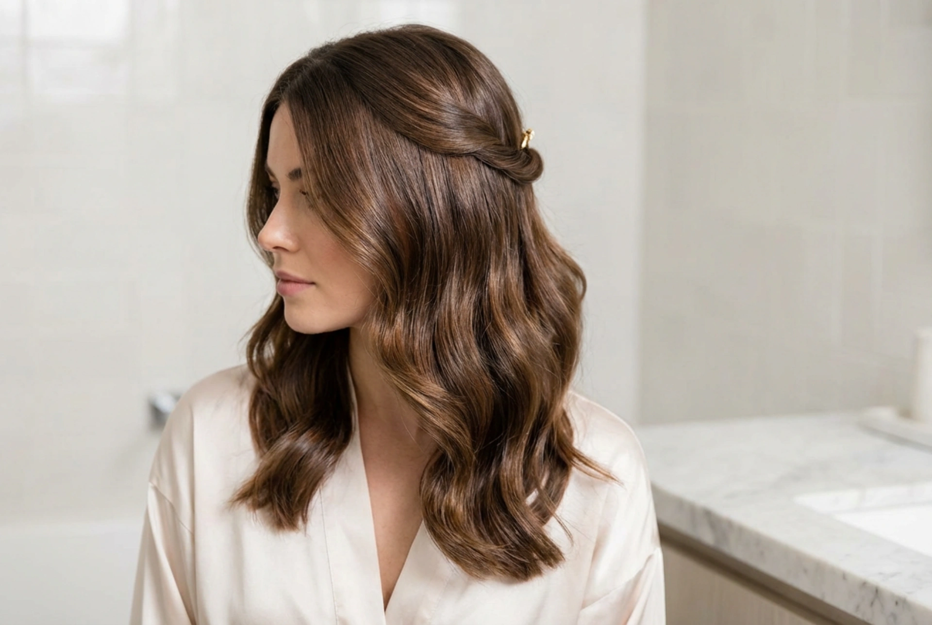 Evening Hairstyles: Shoulder-Length Hair, Waves, Half-Updos and Low Buns