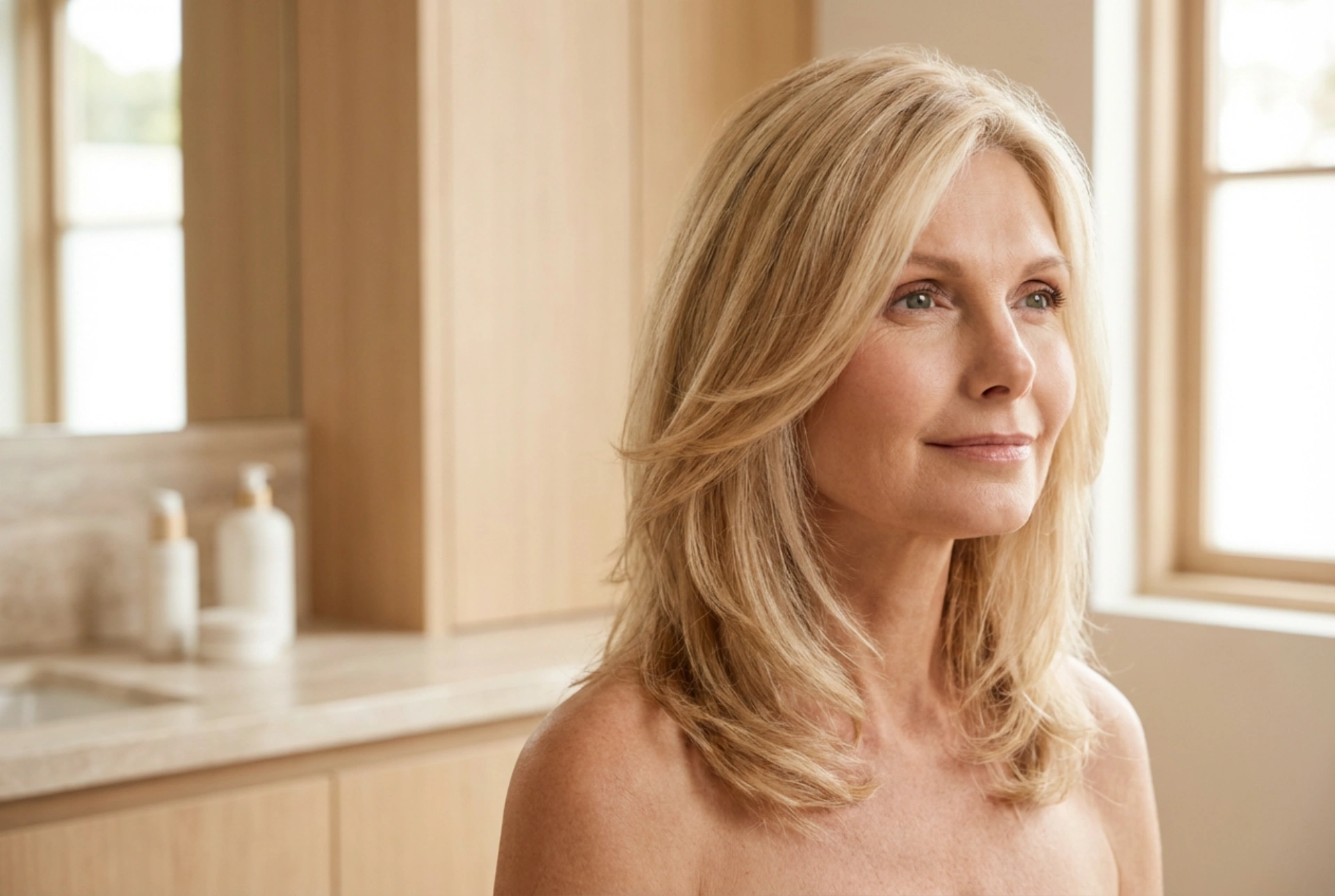 Medium-Length with Lightness: Hairstyles for Mature Women