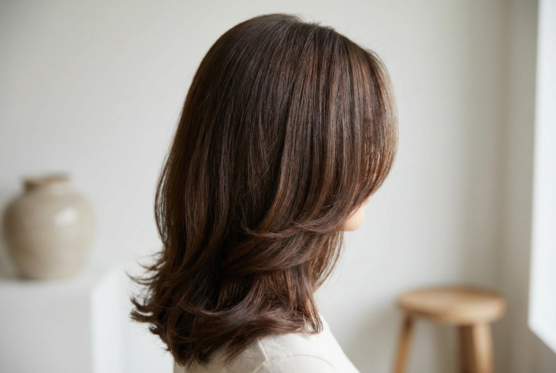 Cascade haircuts: styling layers, volume and smoothing