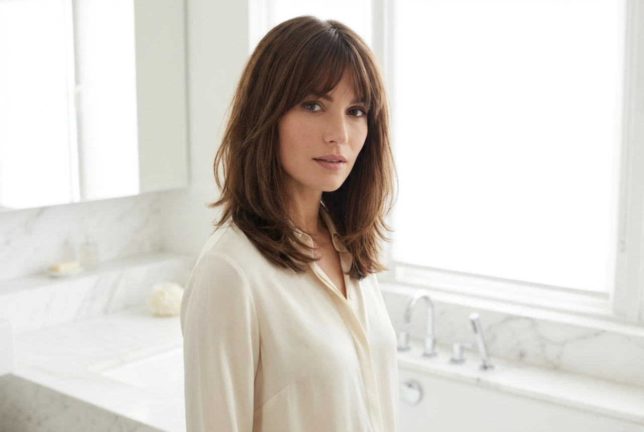 Mid-Length Hairstyles with a Fringe for Women Over 50: Step-by-Step Styling