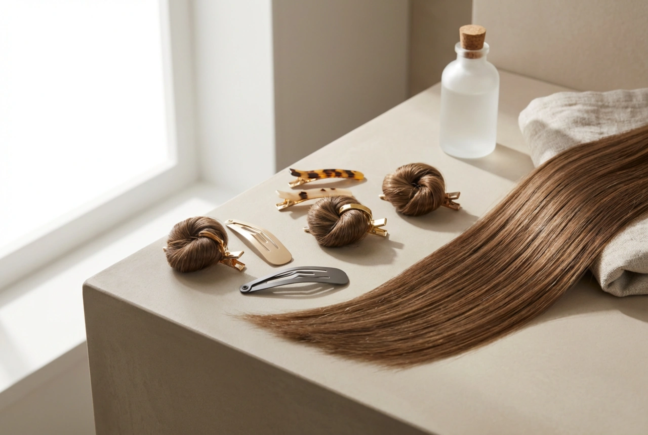 90s Hair Trends: Straight Strands, Mini Buns, and Hair Clips